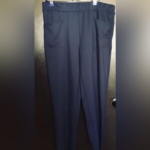 Isaac Mizrahi Live! Deep Navy Stretch Waistband Pants